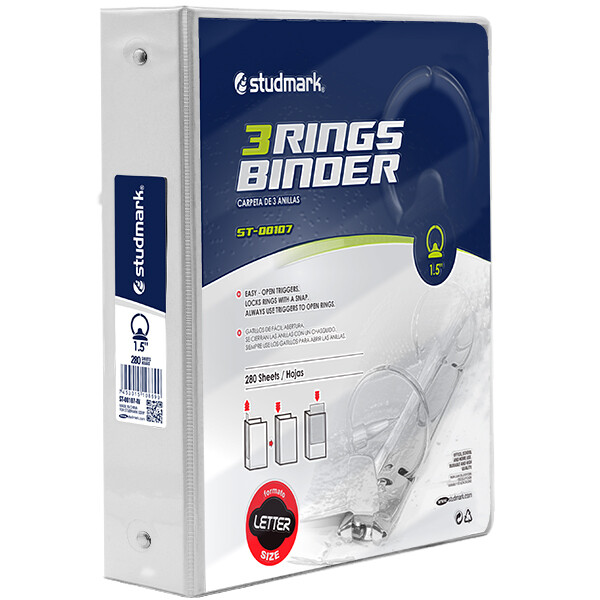 FOLDER ST-00107-W 3 ANILLOS 1.5PLG