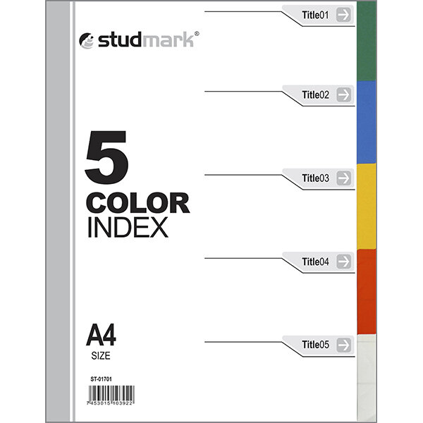 SEPARADOR ST-01701 PLAST A4 5X1                             