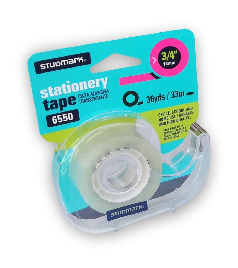 TAPE TRANSP. ST-06550 3/4X36 C/DISPENSADOR                  