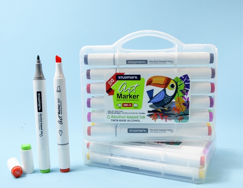 MARCADOR ART.ST-03907-12 BISEL-FINA PERM.12 COL             