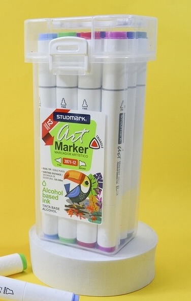 MARCADOR ART.ST-03971-12 BISEL-FINA PERM.12 COL             