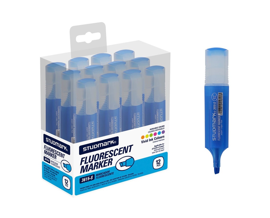 RESALTADOR ST-03615-S AZ 12X1 RECT                          