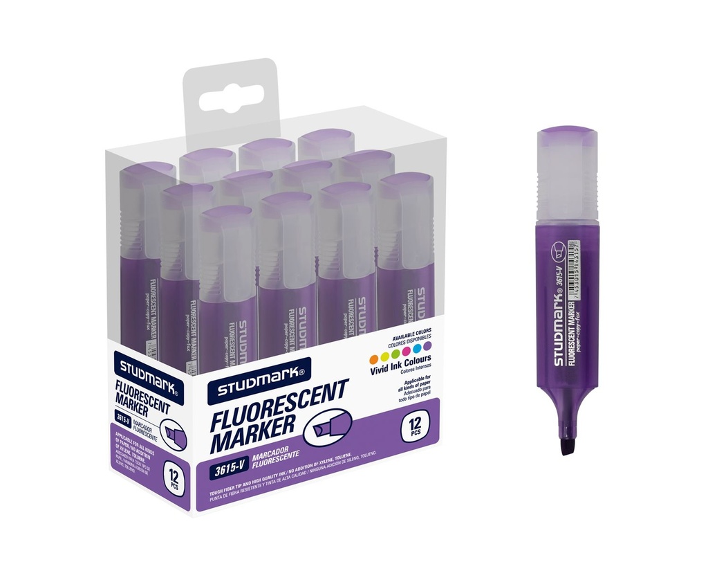 RESALTADOR ST-03615-V VIOL 12X1 RECT                        