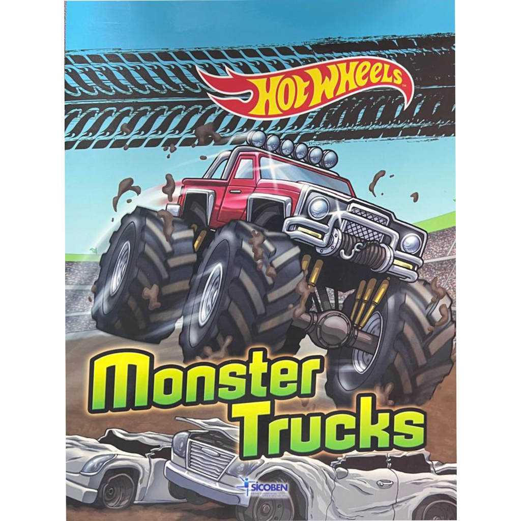LIBRO HOT WHEELS MONSTER TRUCKS 383798                      