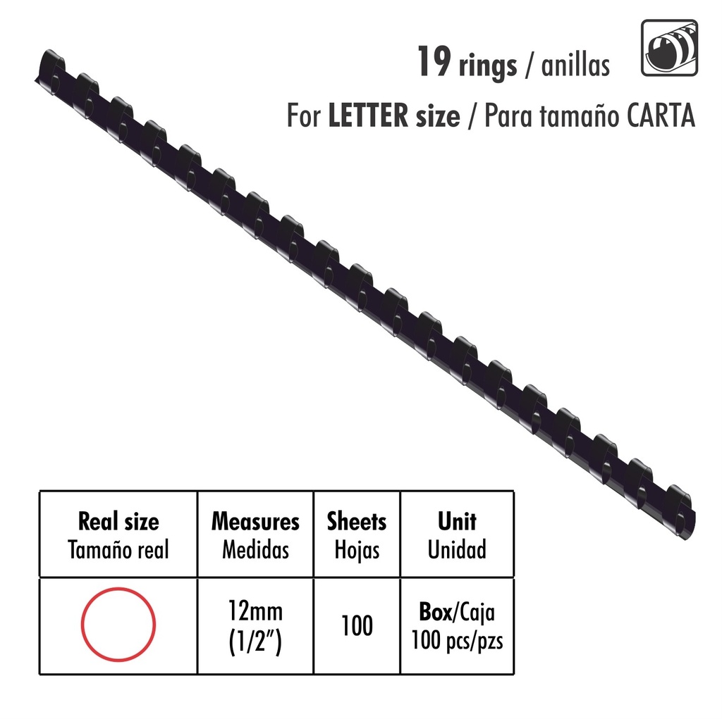 ANILLOS ST-07012-A P/ENC 1/2 100X1 100HJS