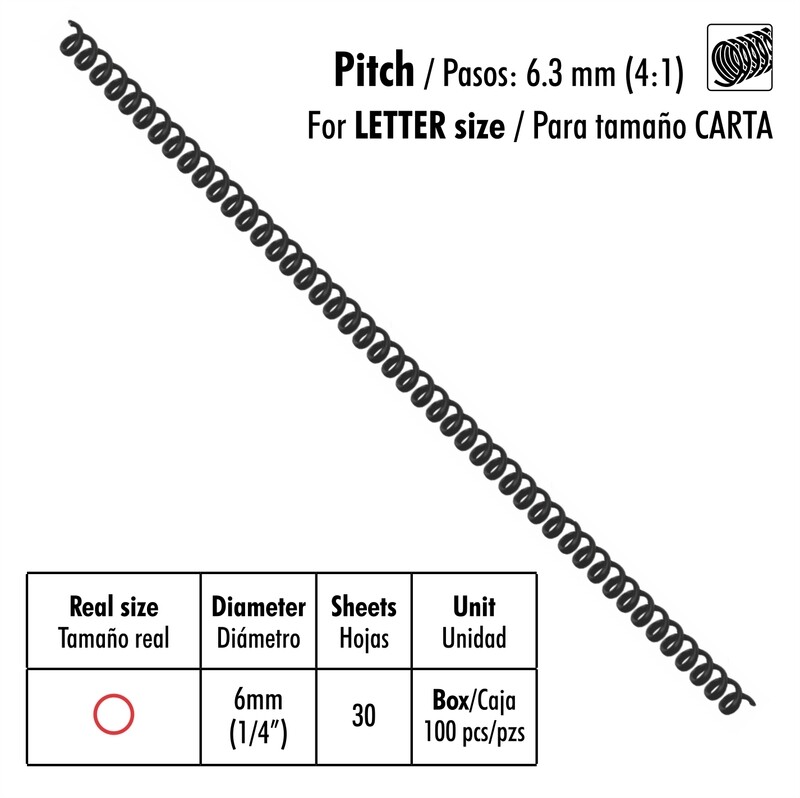 ESPIRAL ST-SP46-1/4-A 100X1 6mm