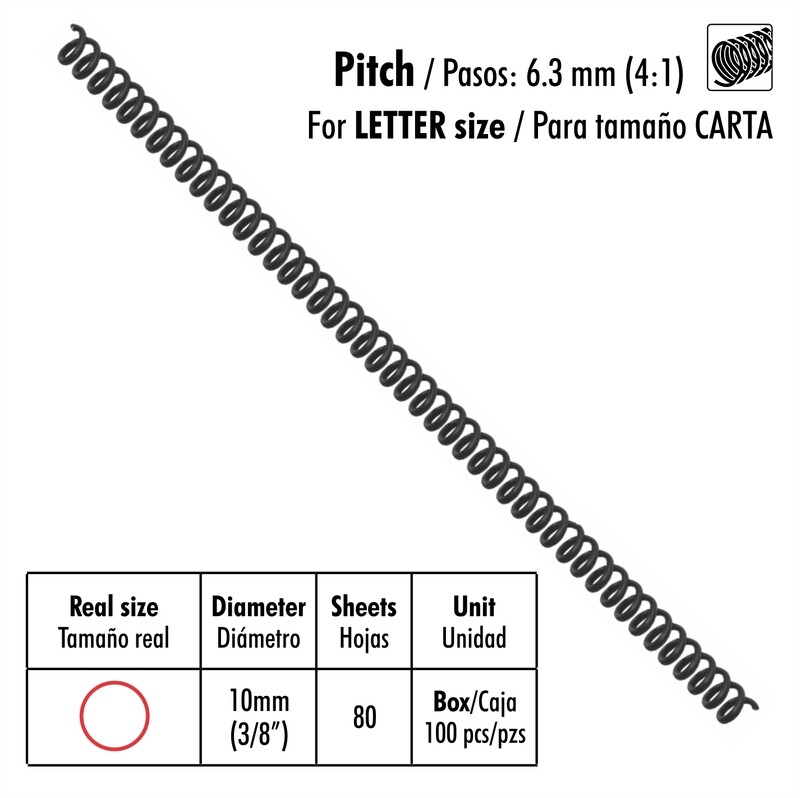 ESPIRAL ST-SP46-3/8-A 100X1 10mm