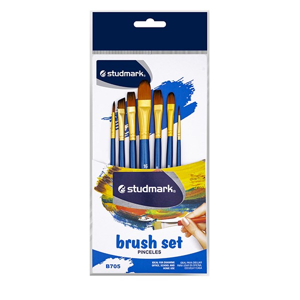 PINCEL ST-B705 NYLON 7 PZS SURTIDO                          