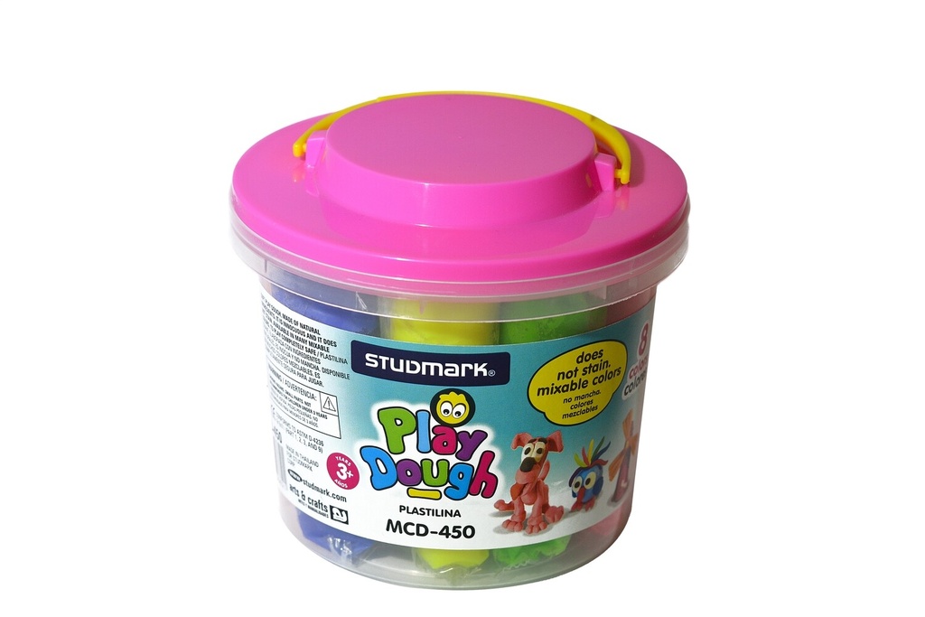 PLASTILINA ST-MCD-450 PLAY DOUGHT 450G 8 COLOR              