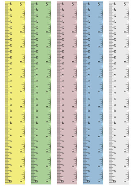 REGLA PLASTICA T9000TC COLORES                              