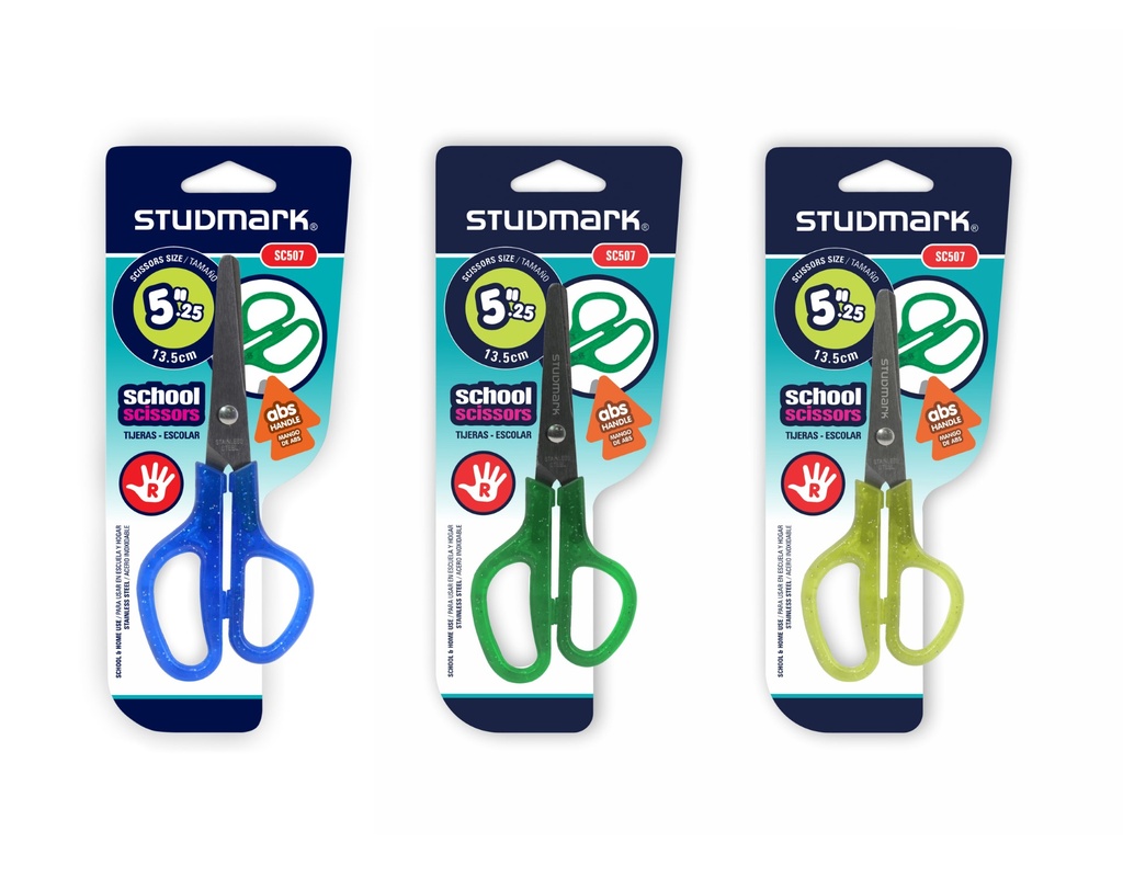 TIJERA ST-SC507 5.25" ESCOL. MGO.PLAST ESCAR