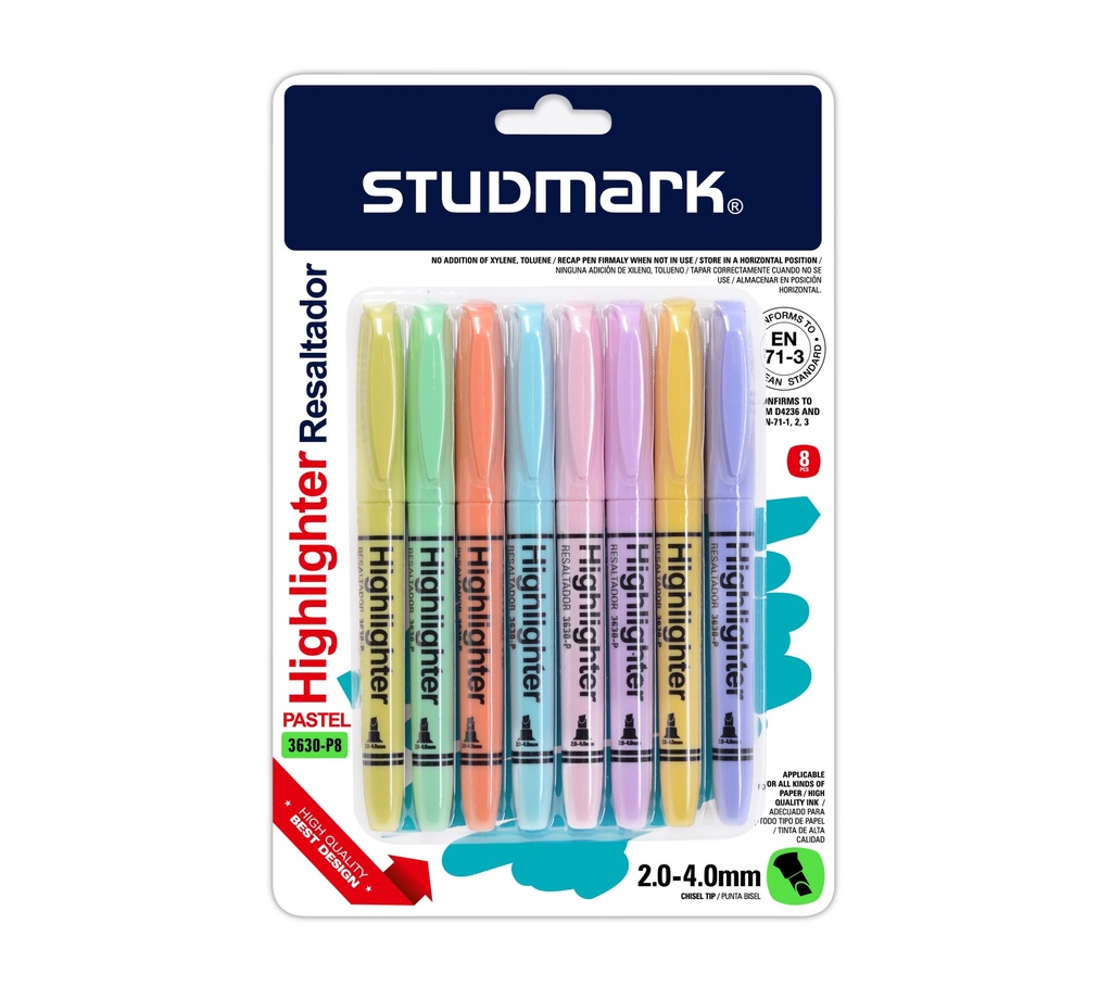 RESALTADOR ST-03630-P8 PASTEL 8 COL