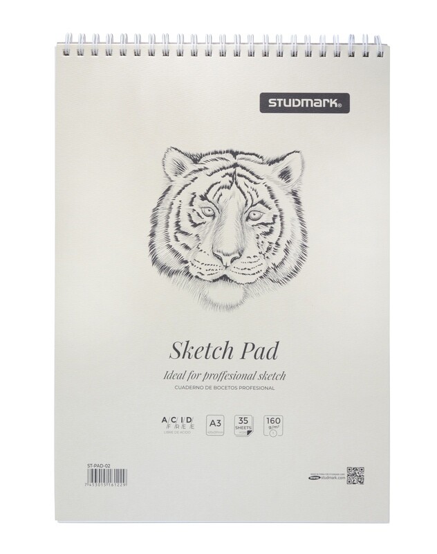 LIBRETA ST-PAD-02 BOCETOS CARBON A3 35HJS