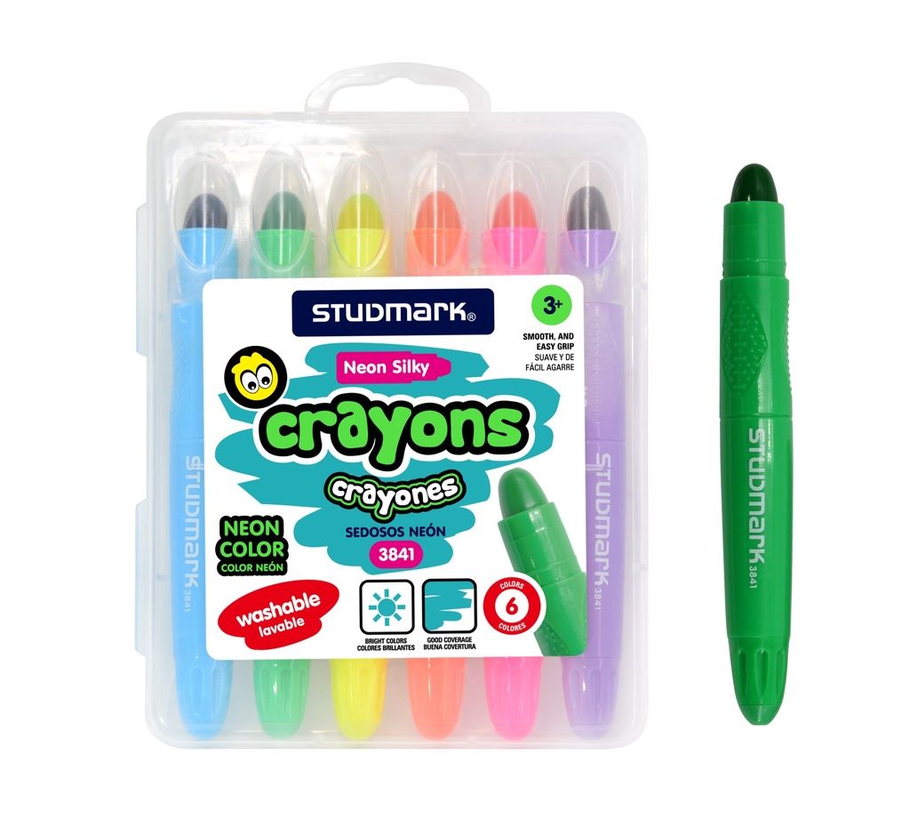 CRAYON ST-03841 NEON ESTUCHE 6 COLORES