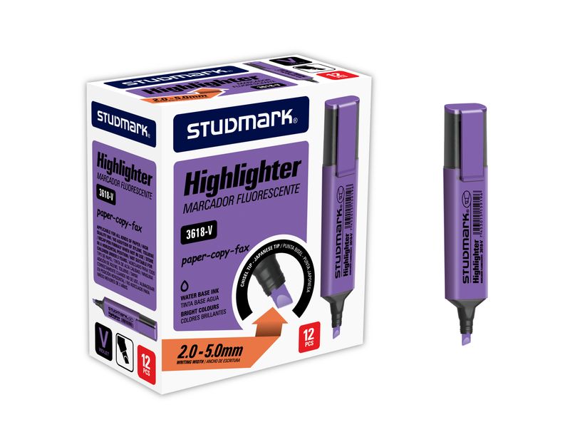 RESALTADOR ST-03618-V VIO 12X1 RECT