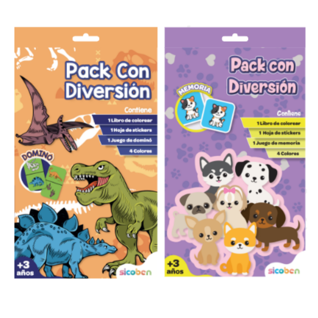 PACK SICOBEN 2X1 DINO/MASC 222225