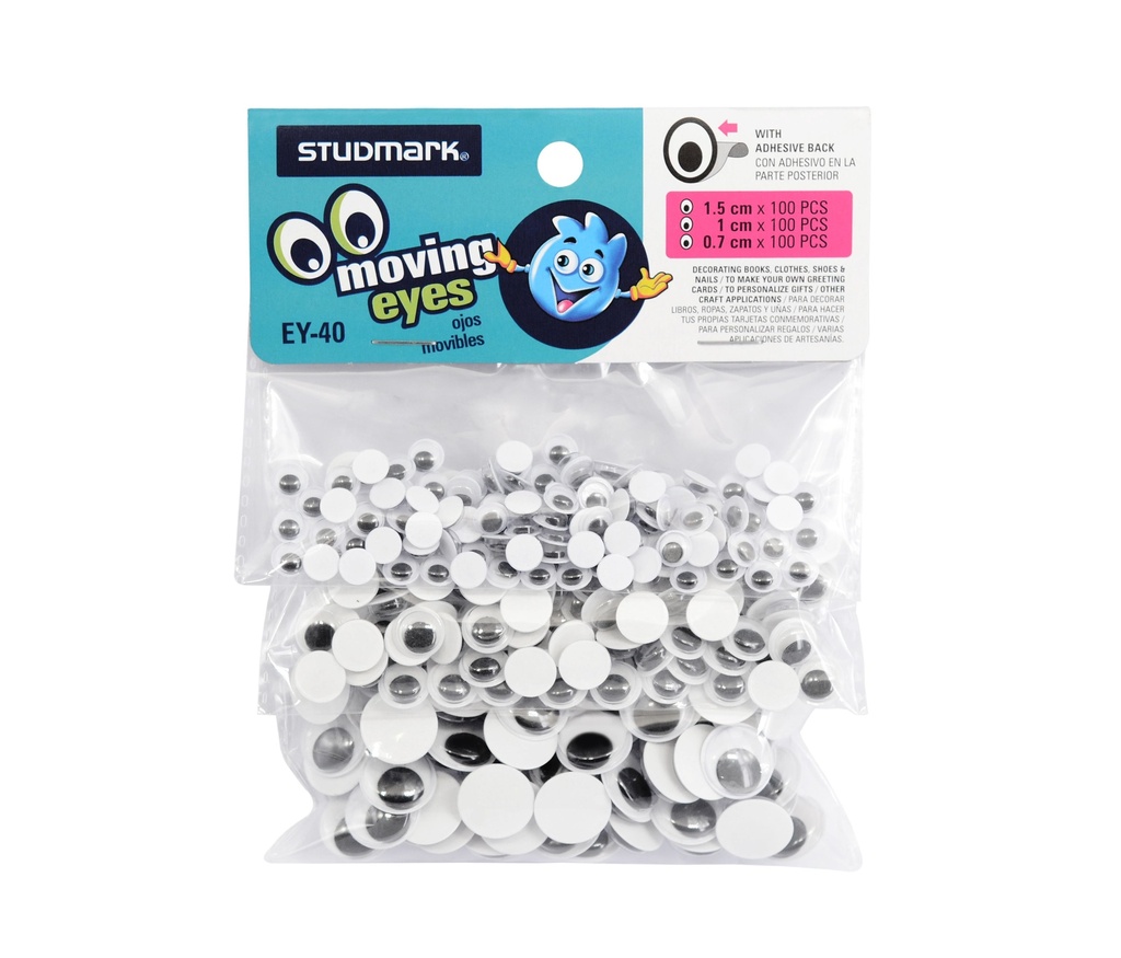 OJOS MOVILES ST-EY-40 300PZS SURTIDAS