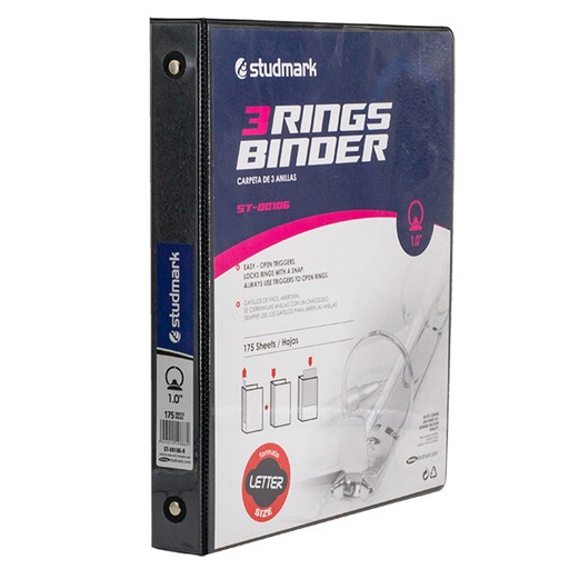 [01732] FOLDER ST-00106-A 3 ANILLOS 1PLG