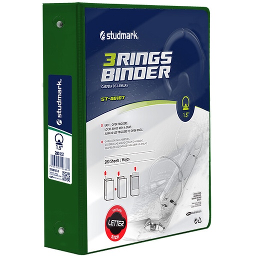 [02015] FOLDER ST-00107-D 3 ANILLOS 1.5PLG