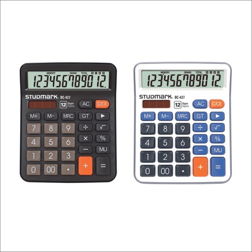 [03691] CALCULADORA ST-DC-427 12 DIG NG Y GRIS