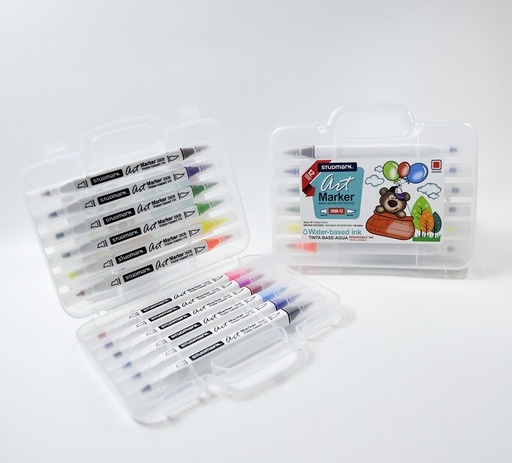 [04163           ] MARCADOR ART.ST-03908-12 BISEL-PINCEL AGUA 12 COL.          