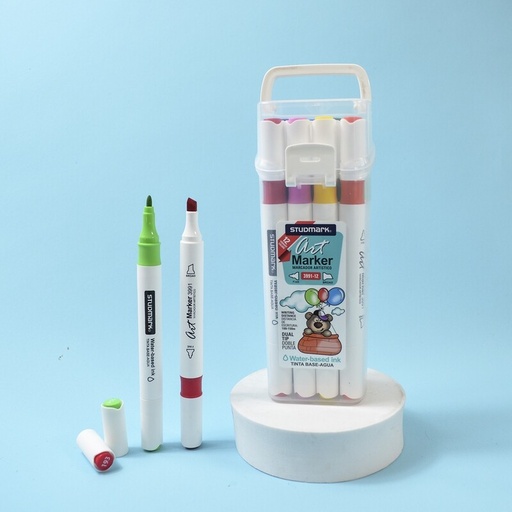 [04174           ] MARCADOR ART.ST-03991-12 BISEL-FINO T. AGUA 12 COL          