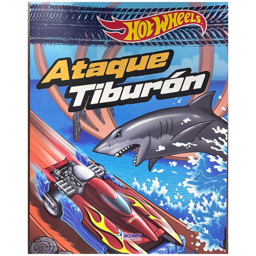 [03607           ] LIBRO HOT WHEELS ATAQUE TIBURON 383798                      