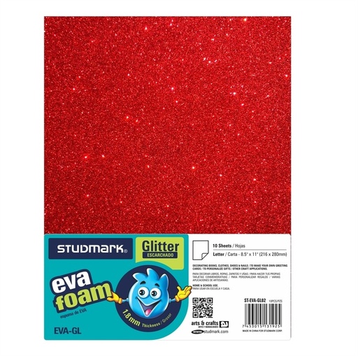 [02548] FOMI ST-EVA-GL02 ESCARCHA T/C ROJO 10X1