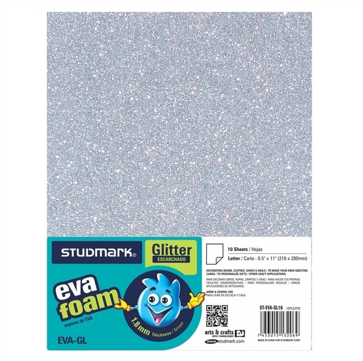[02560] FOMI ST-EVA-GL16 ESCARCHA T/C PLATA 10X1