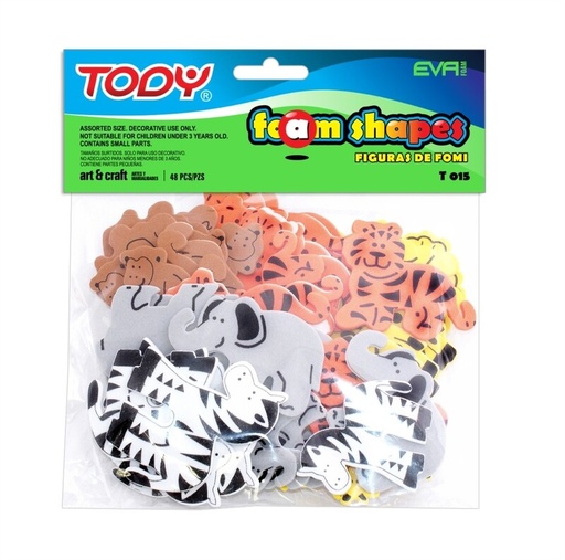 [00364] FOMI T015-S ADHESIVO ANIMALES JUNGLA