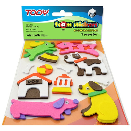 [02674] FOMI T040-3D-1 ADHESIVO PERROS