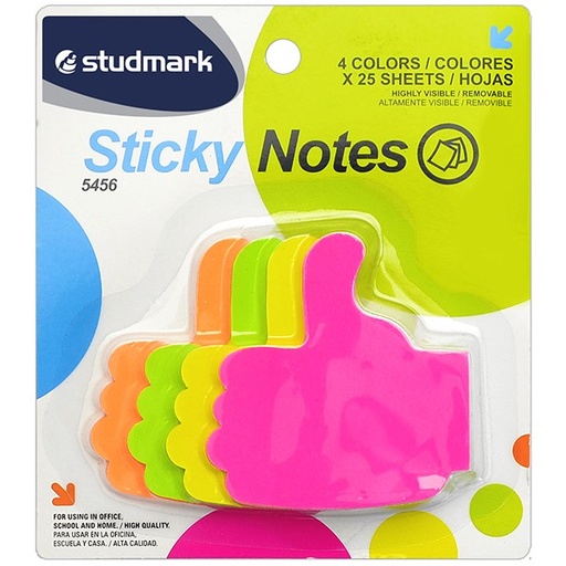 [03694           ] NOTAS ST-05456 NEON MANO 4 COL 100 HJS                      