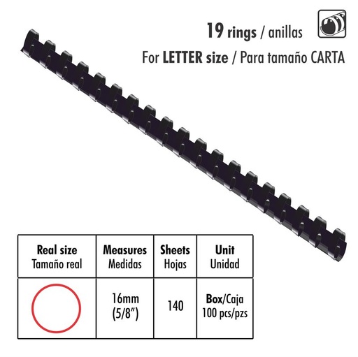 [02195] ANILLOS ST-07016 P/ENC 5/8 100X1 140 HJS