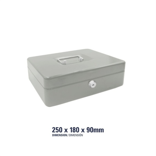 [03053] CAJA CHICA ST-04704-N 10PLG GR C/LLAVE
