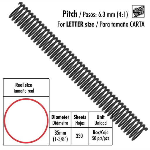 [03110] ESPIRAL ST-SP46-1.3/8-A 30X1 35mm