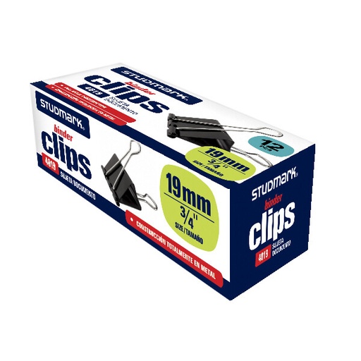 [01885] BINDER CLIP ST04019 3/4 12X1