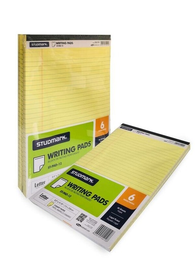 [03718] BLOCK RAYADO ST-PAD-12 AMARILLO T/CARTA