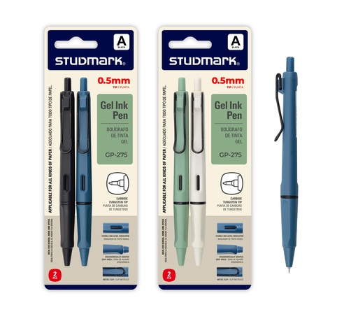 [04482] LAPIZ ST-GP-275-A NG GEL 0.5mm 2PZS