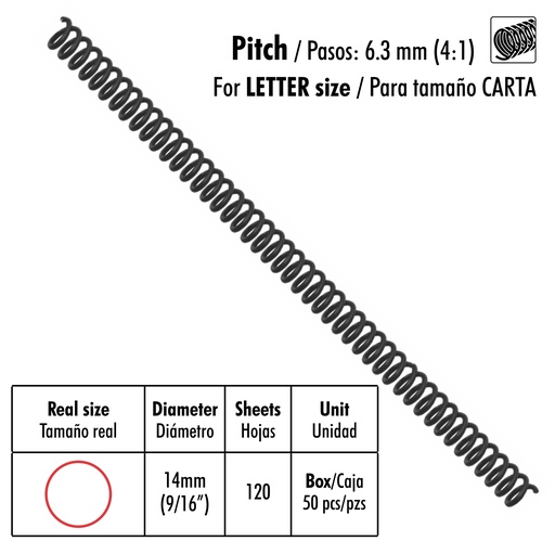 [04558] ESPIRAL ST-SP46-9/16-A 50x1 14mm