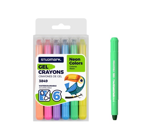 [04578] CRAYON ST-03849 GEL NEON RETRACTIL 6 COL