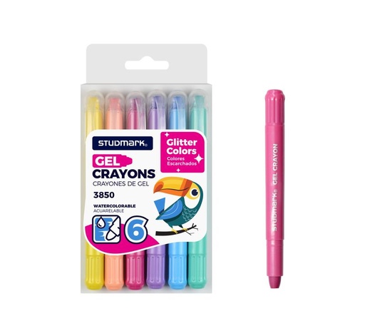 [04579] CRAYON ST-03850 GEL ESCAR. RETRACTIL 6 COL.
